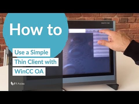 How to Use a Siemens Thin Client with WinCC OA