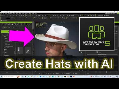 Create Hats for CC5 Avatars with AI | SAM 3D AI Image to 3D Workflow Tutorial