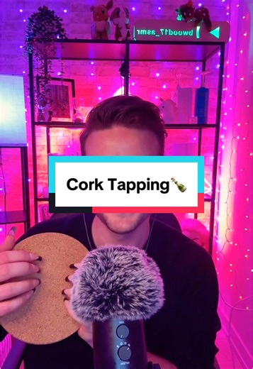 ASMR Cork Tapping with Soft Whispers and TikTok Drama