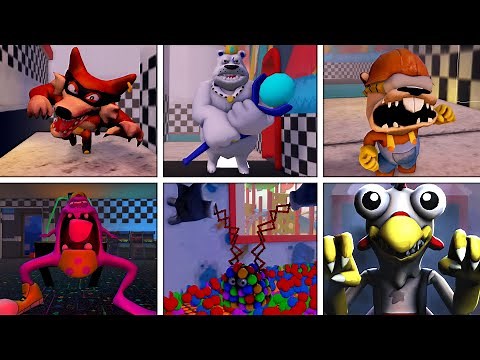 Clucky's - All Jumpscares & All Cutscenes + ALL VHS Tape
