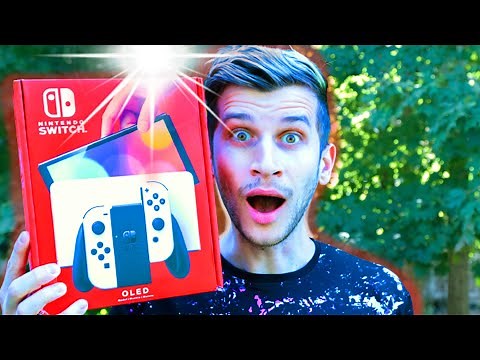 Nintendo Switch OLED Unboxing and Setup! (Switch vs Switch OLED Comparison!)
