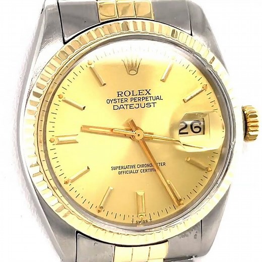 Rolex Men's 18k Two-Tone Oyster Perpetual DateJust (16013) Automatic