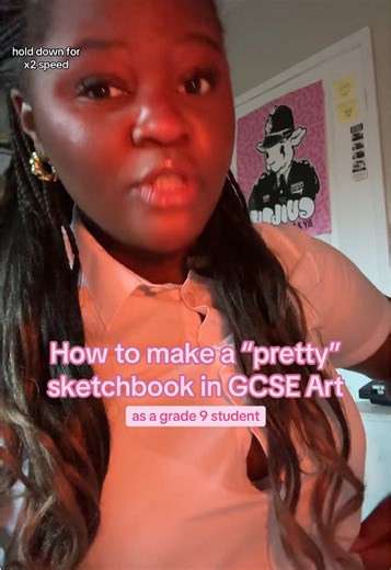 How to have an *Aesthetic* GCSE Art Sketchbook. 🌟#gcseart #foryoupage #fyp #sketchbook #viral