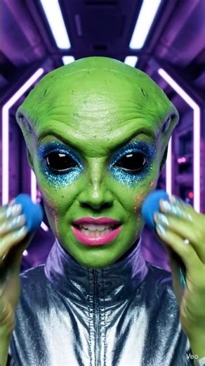 Alien Makeup Transformation 👽✨ | #usa