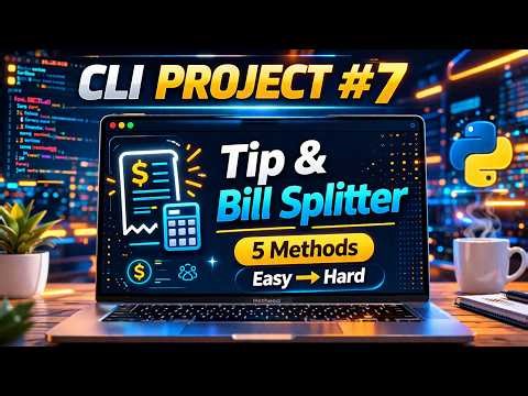 Project # 007 | Tip & Bill Splitter – Percent tip, split among friends. | Five step Easy to Hard