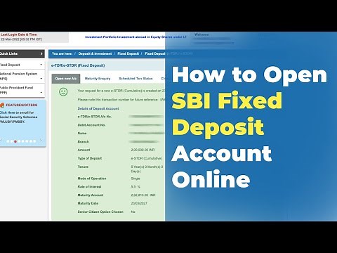 How to Open SBI FD Account Online