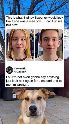 Sydney Sweeney's Lookalike Man Version Actually Exists 😳 #shorts #celebrity #trending