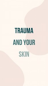 Trauma and your skin... Yes - it’s a thing! 🤯 There are two types of trauma: “lowercase t trauma” and “capital T Trauma.” While I’ll differentiate them for reference, either trauma can affect your skin, and we’ll get more into the details of that. 🔸 Capital T Trauma is generally the kinds of trauma that you think of when you think of the word “trauma,” or sexual, emotional, physical, and psychological abuse. 🔸 Lowercase t trauma is anything that’s pulling you out of your parasympathetic state
