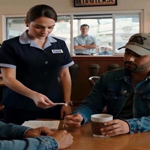 🇪 Undercover Owner Orders Steak - Waitress Secretly Slips Him a Note That Stops Him Cold Fort Smith, Arkansas, a slow Wednesday that smells like asphalt and fryer oil. The steakhouse hides in a tired strip mall between a liquor store and a check-cashing spot—one more place to pass through and forget. A man in worn denim and old boots asks for a quiet booth. Table Seven. He watches without moving his head: the kitchen door, the pass window, the manager in a too-tight polo who “runs a tight ship”