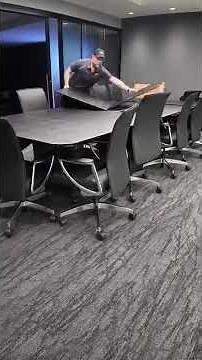 Installing a Custom Conference Table Pad in Minutes