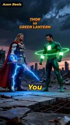 He Smashed Him Into The Ground ⚡ | THOR vs GREEN LANTERN | Cinematic Fight #superhero #epicshowdown