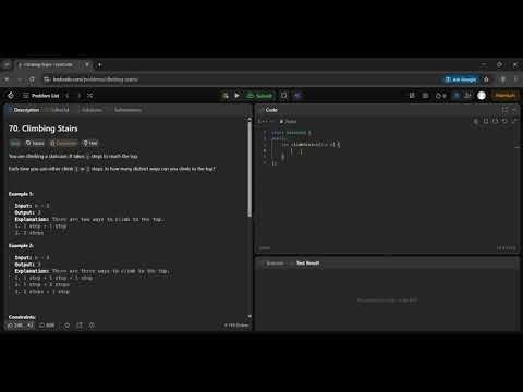 LeetCode | 70. Climbing Stairs | C++ | Day 70