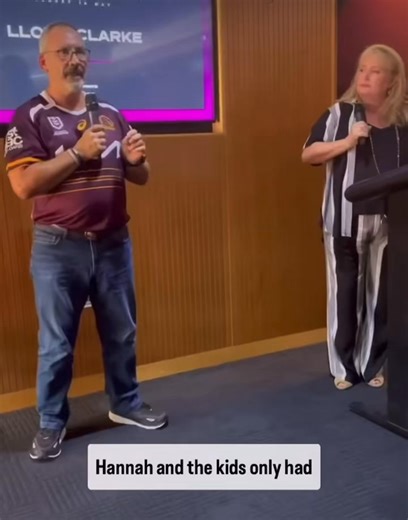 Lloyd & Sue delivered a heartfelt tribute to Hannah and the children as distinguished guests at the Broncos Chairman’s Lounge ahead of the Broncos vs Dragons match. 💕 The event was attended by notable figures including Trevor Gilmeister, Ben Hunt, Darren Lockyer, Broncos CEO Dave Donaghy, author Trent Dalton, David Asplin, and Vicki Wilson OAM, Director. A truly moving moment shared among sporting legends and community leaders. #enddomesticviolence #haltdomesticandfamilyviolence #halt #Brisbane
