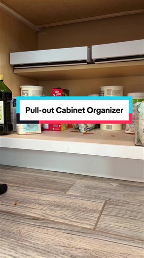 Pull-Out Cabinet Organizer for Kitchen & Bathroom | Expandable Heavy Duty Slide Out Drawer Shelf | Easy No-Drill Adhesive Installation | Under Sink Storage Organizer for Pots, Pans, Cleaning Supplies & Pantry Organization | Home Organization Must Have TikTok Made Me Buy It. #kitchenshelf #storagehack #cabinetpullout #homeorganizer #summervibes