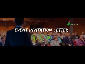 How to write event invitation letter | simple invitation letter | Conference invitation email letter