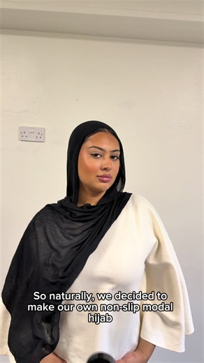 The wind vs your modal hijab… we know who usually wins 😭 AANTU Studio is here to change that! #hijab #modal #fyp #modestfashion #hijabi