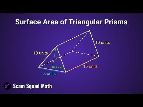 How to Find Surface Area of Triangular Prisms