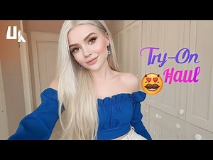 [4K USA] Transparent Ruby Fashion Haul Try-On Haul