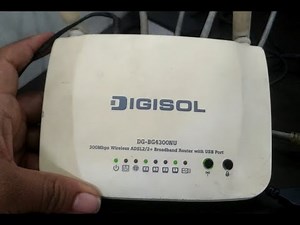 Router Configuration step by step, DIGISOL DG-BG4100NU / DG-BG4300NU Bridge connection