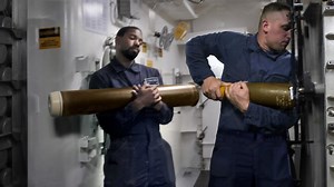 Reloading and Firing US Navy Monstrously Powerful Gun at Sea | RallyPoint