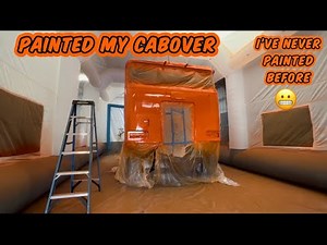I Painted my Peterbilt 362 Cabover Omaha Orange!