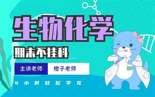 《生物化学》4小时学完·期末不挂科·生物化学复习笔记资料·蛋白质·酶·适用于大学期末补考重修考试【水獭君·期末课程系列】