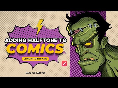 How to create halftone comic book style|Make your comics pop with halftone effect|Add retro effect