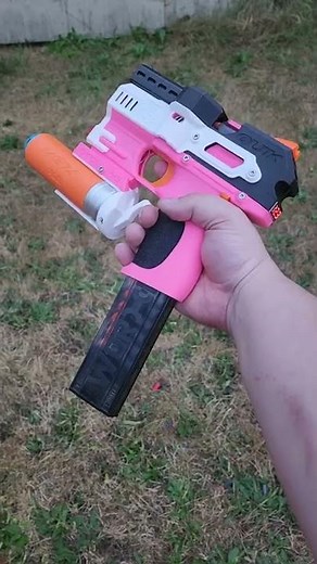 Full-auto NERF Sidearm with a MASTERKEY! #shorts #nerf #3dprinting
