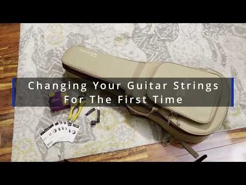 First Time Changing Guitar Strings on Taylor Mini GS - Tips For Beginner Guitar Player