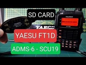 YAESU FT1D (FREE ADMS 6 ) SD CARD & SCU19 Cable Set Up