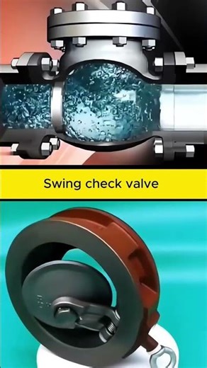 How a Swing Check Valve Works! ⚙️ #Engineering #Plumbing
