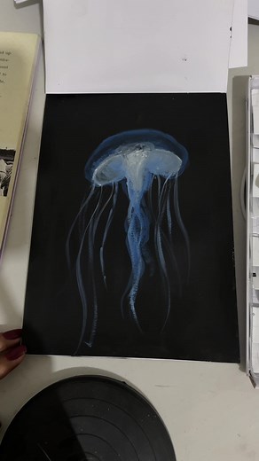 Paint with me 🪼 #arte #artist #pain #painting #paint #drawing #A #dibujo #medusa #parati #viraltiktok