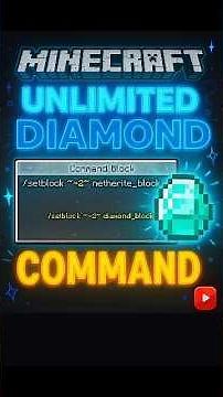 Minecraft Unlimited Diamond Command | Real | #shorts #minecraft @realminecraftyt