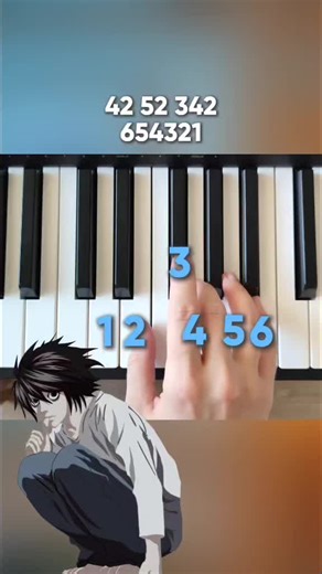 Death note - easy piano tutorial #piano #tutorial #DeathNote
