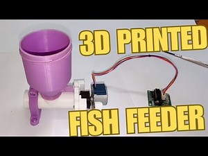 DIY 3D Printed Automatic Fish Feeder | 28BYJ-48 Stepper + NodeMCU Build & Assembly