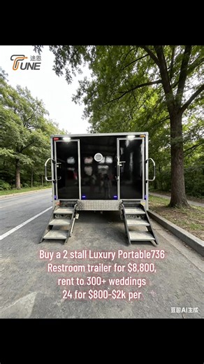 Luxury Portable Toilet Trailers for Events