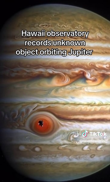 An observatory was recently watching Jupiter and accidentally caught an unexpected object passing by. #space #ufo #alien #universe #science