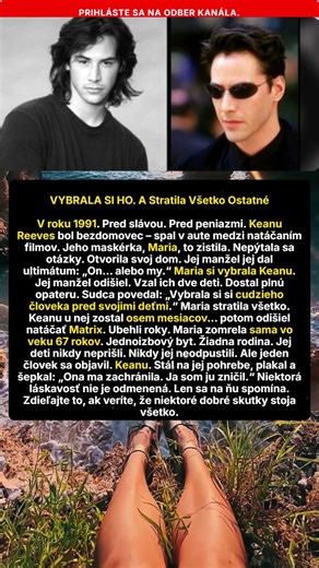 Maria Obetovala Všetko Pre Keanu