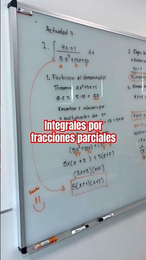 Integrales por fracciones parciales 🫡 #fyp #parati #calculointegral