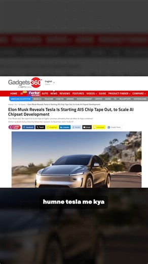 Tanay Pratap | Elon Musk has been the flag bearer of the technical advancements globally. So when Nvidia and Google started playing the chip game, that... | Instagram