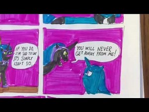 Hand Drawn Confrontation of Luna vs. Nightmare Moon