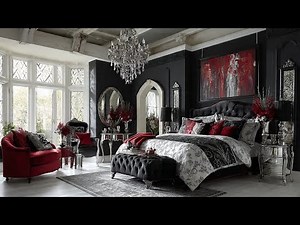 Beautiful Monochromatic Bedrooms/Black, White and Red Pt2