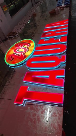 Do you know how beautiful led sign in China are? #ledsign #led #signboard #signs #fyp