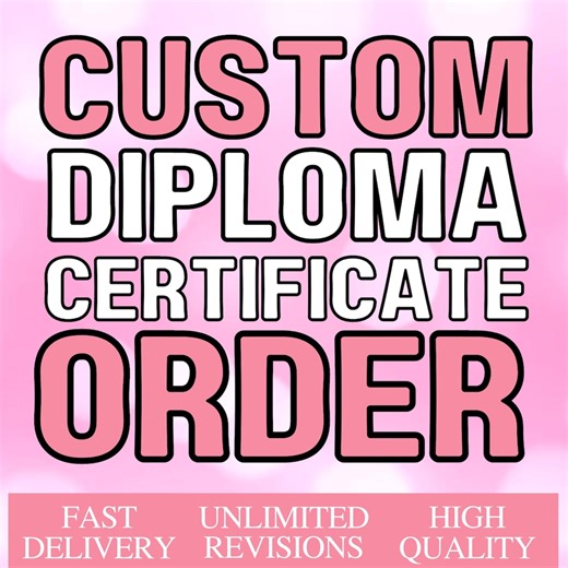 Custom University Diploma DIY , Printable Certificate, College Diploma Memory Template Keepsake Certificate, Keepsake ONLY, No Signature - Etsy UK