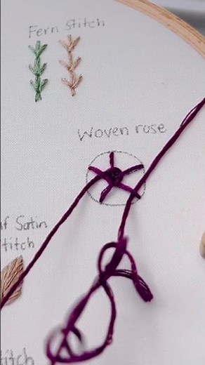 Woven Rose Embroidery Tutorial | Part 19 of 20 Beginner Embroidery Stitches