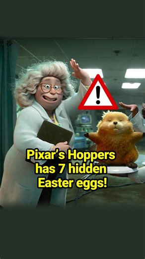 Pixar’s Hoppers has 7 hidden Easter eggs! #fyp #celebrity #hoppers #movies #animation