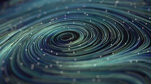 Magic vortex lines, fantasy wave pattern, 3d rendering.