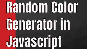 LightWeight Random Color Generator in Javascript
