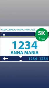 [START NUMBERS] These are the 2024 start numbers including Mylaps bib tag and medical pasport on the back. You can only enter the starting lane with your startnummer on the front of your shirt. Running without a shirt or startnummer on the front is prohibited. #klmcuracaomarathon #curacao | KLM Curaçao Marathon