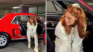 Erin McNaught flaunts her new red locks in photoshoot